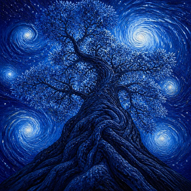 Tree of life painting example