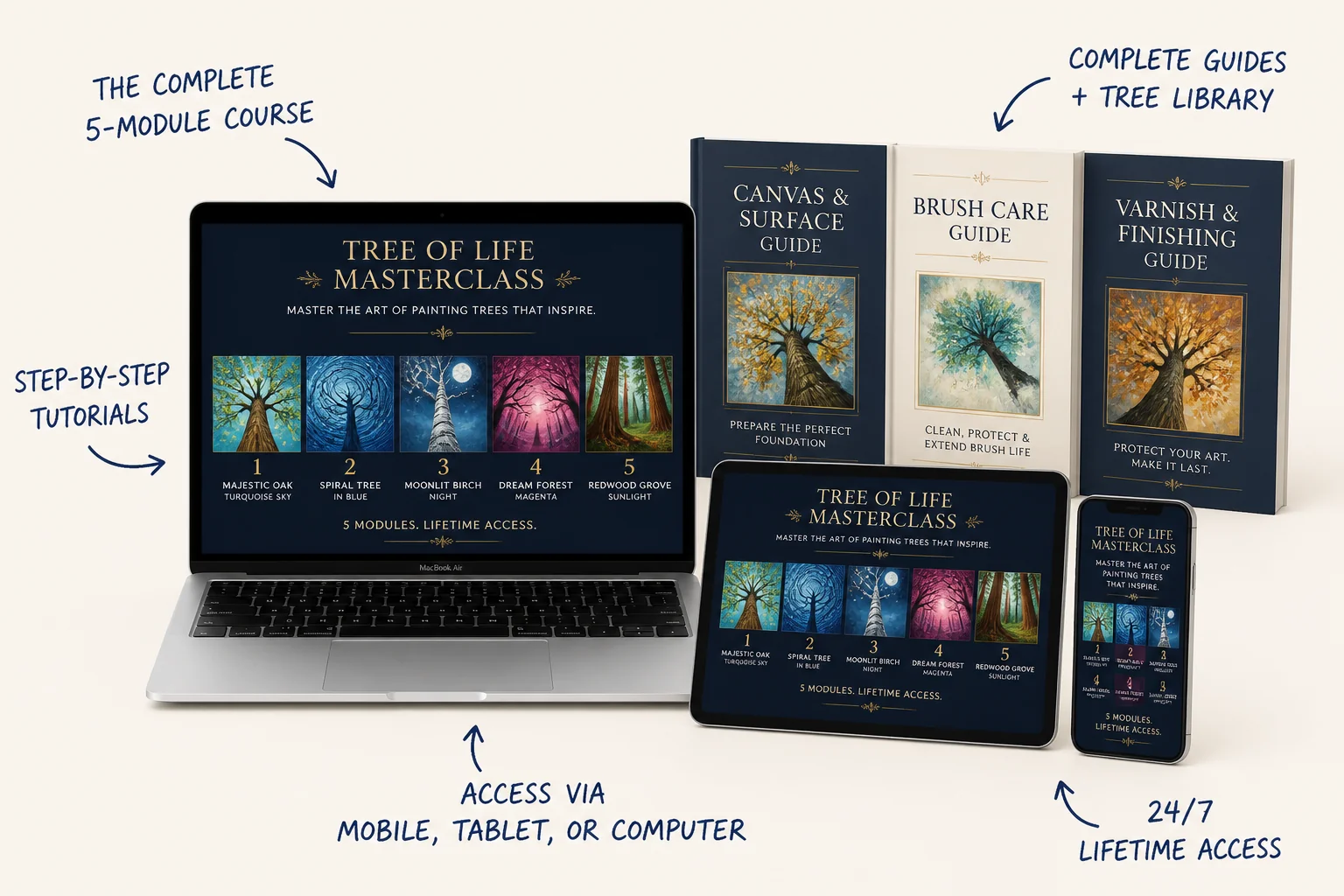 Everything included in the Tree of Life Masterclass